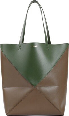 Puzzle Fold Large Tote Bag