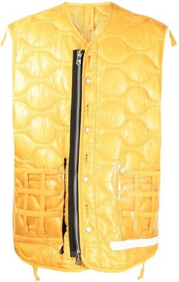 Quilted Transparent Pocket Gilet