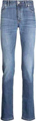 Skinny-Cut Cotton Jeans-AA