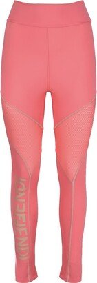 Logo Printed High-Waisted Leggings-AD