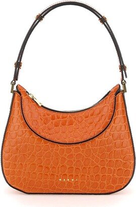 High Shine Embossed Hobo Bag