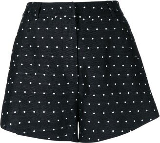 Poppy polka-dot mini shorts