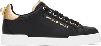 Black Portofino Sneakers