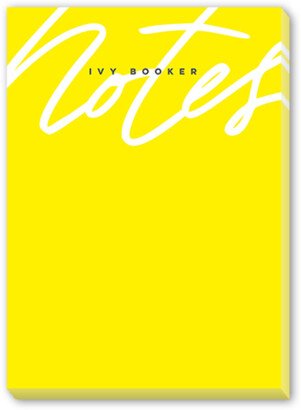 Notepads: Bright Notes Notepad, Yellow, Matte