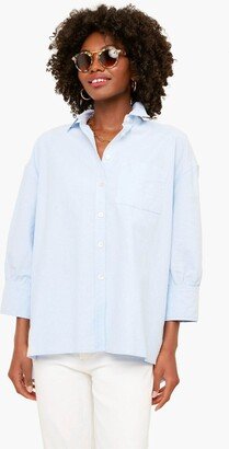 Pomander Place Blue Oxford Adair Boyfriend Shirt