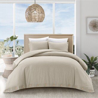 Grace Living Tinley Linen-Blend 3Duvet Set