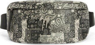 Paisley-Print Logo Belt Bag