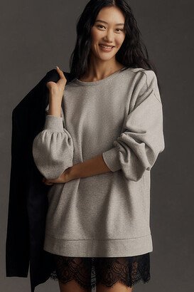 Crew Lace Pullover Sweatshirt