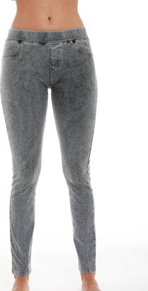 French Kyss Low Rise Jegging In Charcoal