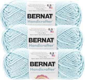 (Pack of 3) Bernat Handicrafter Cotton Yarn - Solids-Robin's Egg