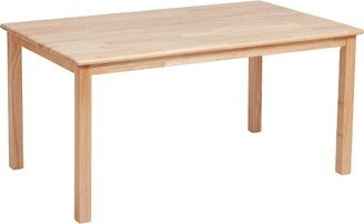 24in x 48in Hardwood Table, Kids Furniture, Natural