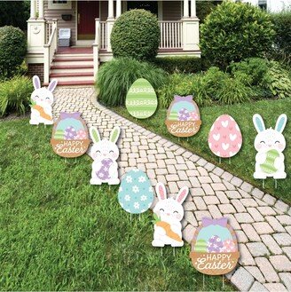 Big Dot Of Happiness Spring Easter Bunny Lawn Decor Outdoor Happy Easter Party Yard Decorations 10 Pc