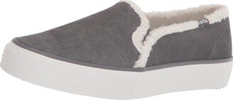 Women's Double Decker Suede/Shearling Slip On Sneaker