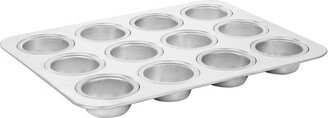 Baker's Glee 12 Cup Aluminum Muffin Pan in Silver
