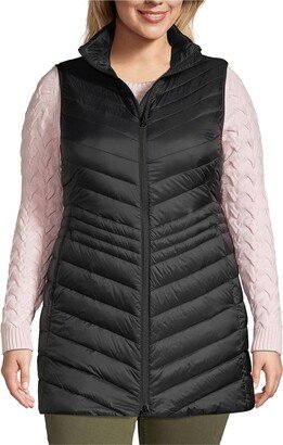 Women's Plus Size Wanderweight Ultralight Packable Long Down Vest