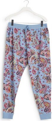 Women's Cotton Jogger Pajama Pants Provence Paisley