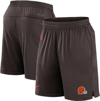 Men's Brown Cleveland Browns Sideline Performance Shorts