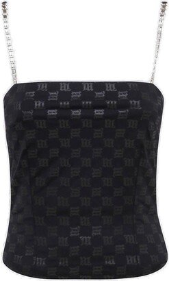 Lara Logo-Printed Cropped Top