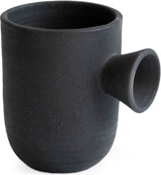 Origin Made Charred Cup clay vase (13cm)
