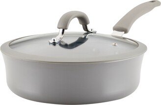 Cook + Create Aluminum Nonstick Saute Pan with Lid, 3 Quart