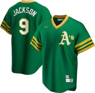 Men's Reggie Jackson Kelly Green Oakland Athletics Road Cooperstown Collection Player Jersey