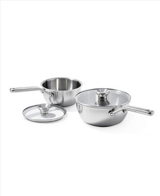 Mira Tri-Ply Stainless Steel 2 Piece Covered Chef's Pan Set