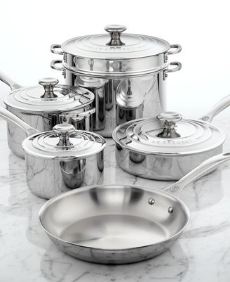 10 Piece 3-Ply Stainless Steel Cookware Set