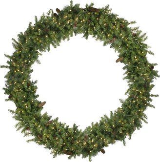 Northern Lights Northlight Pre-Lit Dakota Pine Artificial Christmas Wreath - 72-In Warm White Led Lights