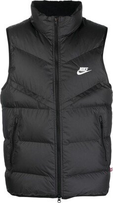 Logo-Embroidered Padded Gilet-AB