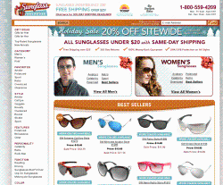 Sunglass Warehouse Promo Codes & Coupons
