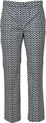 'S Max Mara Motif Printed Straight Leg Trousers