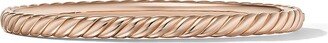 Sculpted Cable Bangle Bracelet in 18K Rose Gold