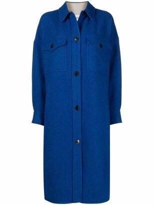 MARANT ÉTOILE Single-Breasted Wool Blend Coat