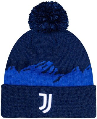 Fan Ink Men's Navy Juventus Pixel Cuffed Knit Hat with Pom