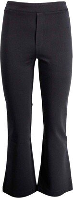 Mid-rise Cropped Flared Trousers-AB