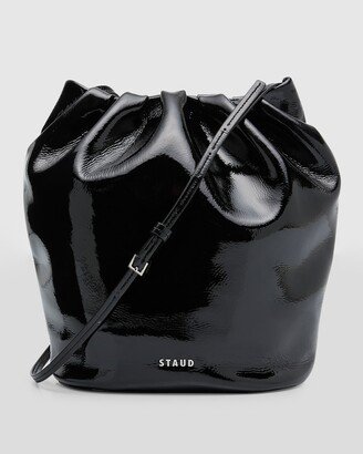 Valentina Patent Leather Bucket Bag