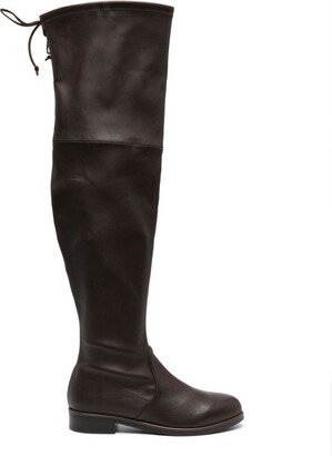 30mm Tie-Fastening Thigh-High Boots