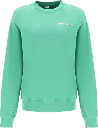 Sporty rich le racquet club crew-neck sweatshirt