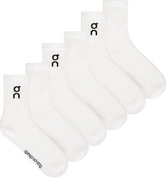 Logo Sock 3-Pack in White