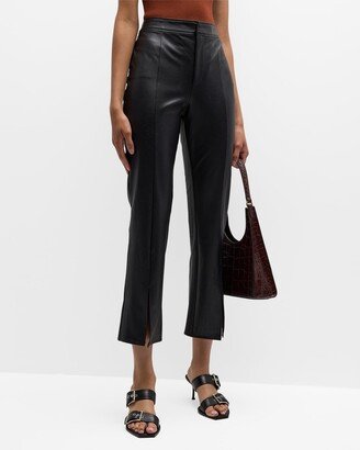 Mesa Cropped Faux-Leather Pants