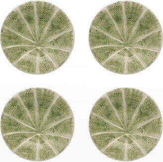 Melon Fruit/Dessert Plate, Set of 4