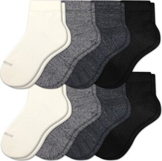 Women's Lightweight Quarter Sock 8-Pack - Mixed - Large - Cotton