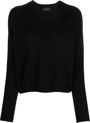 V-neck long-sleeved jumper-AU