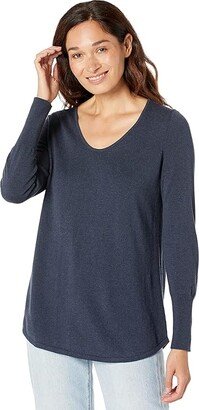 Vital V-Neck (Dark Indigo) Women's Clothing