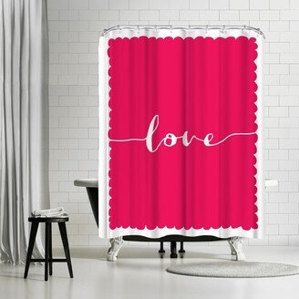 71 x 74 Shower Curtain, Love Bubble by Motivated Type