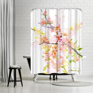 71 x 74 Shower Curtain, Cherry Blossom Sakura by Suren Nersisyan