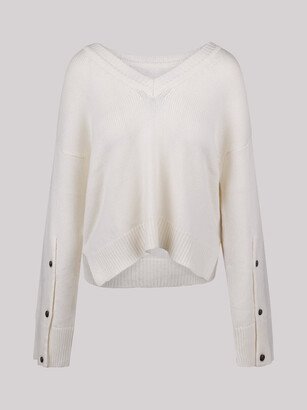 V-neck Ribbed Jumper-AD