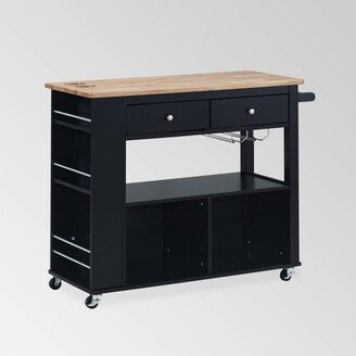 Cato Kitchen Cart Black