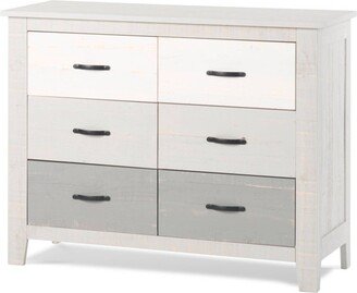 Long Beach 6-Drawer Dresser - Seascape Gray