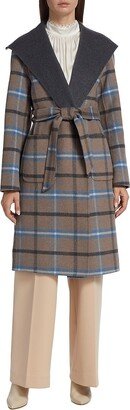 Wallace Plaid Wrap Coat